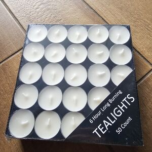 Set Of 50 Tea Light Candles